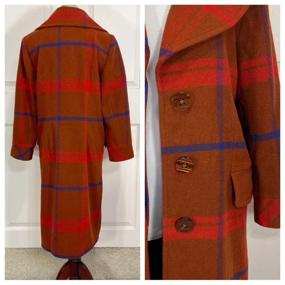 NWT! Anthropologie Plaid Jasper Coat